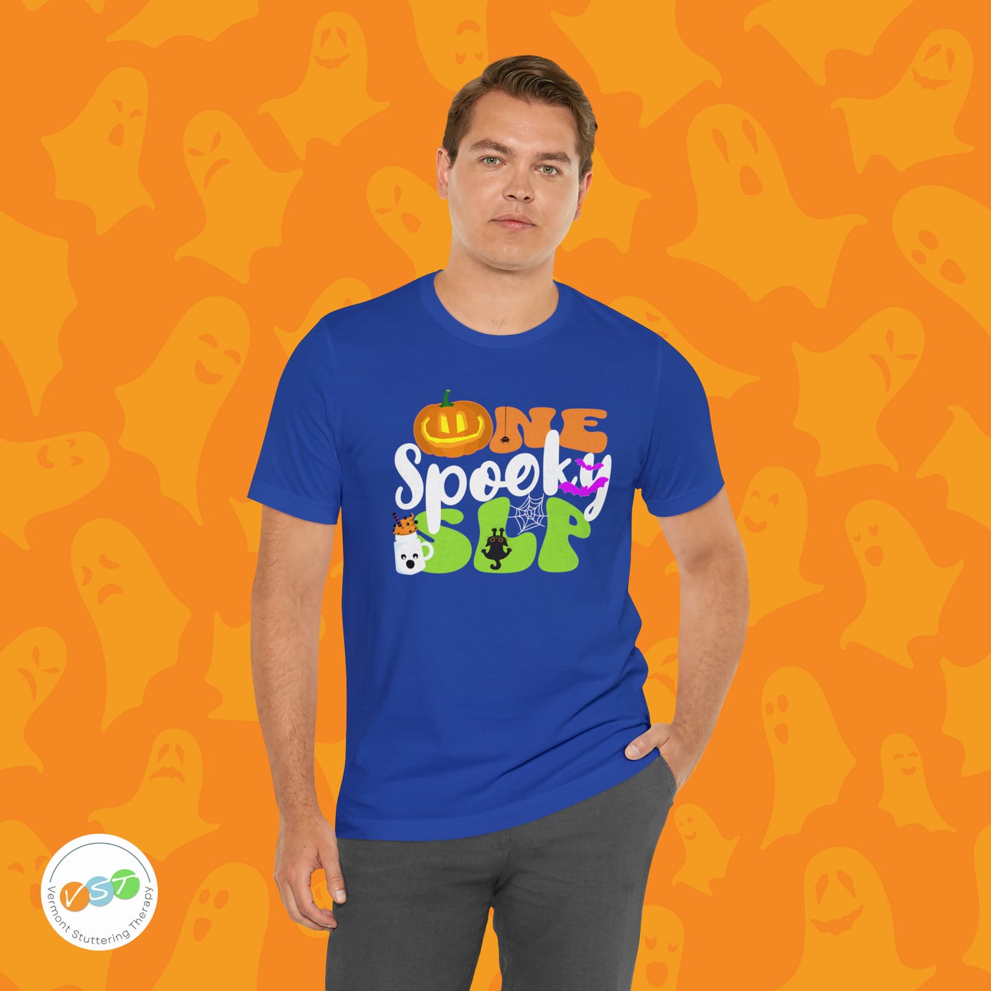 One Spooky SLP Halloween Tshirt for Speech-Language Pathologist