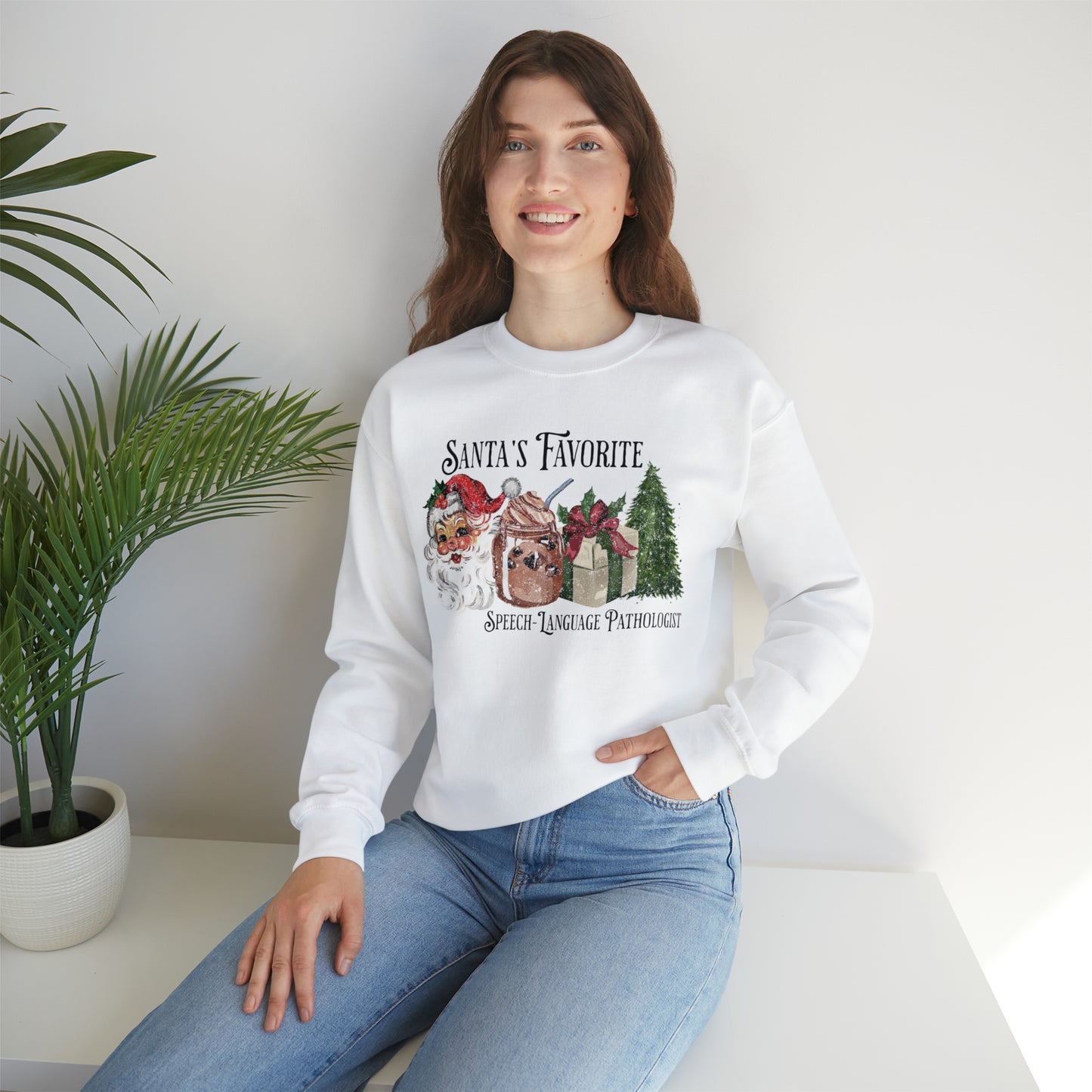 Santa's Favorite SLP Vintage Christmas Sweatshirt