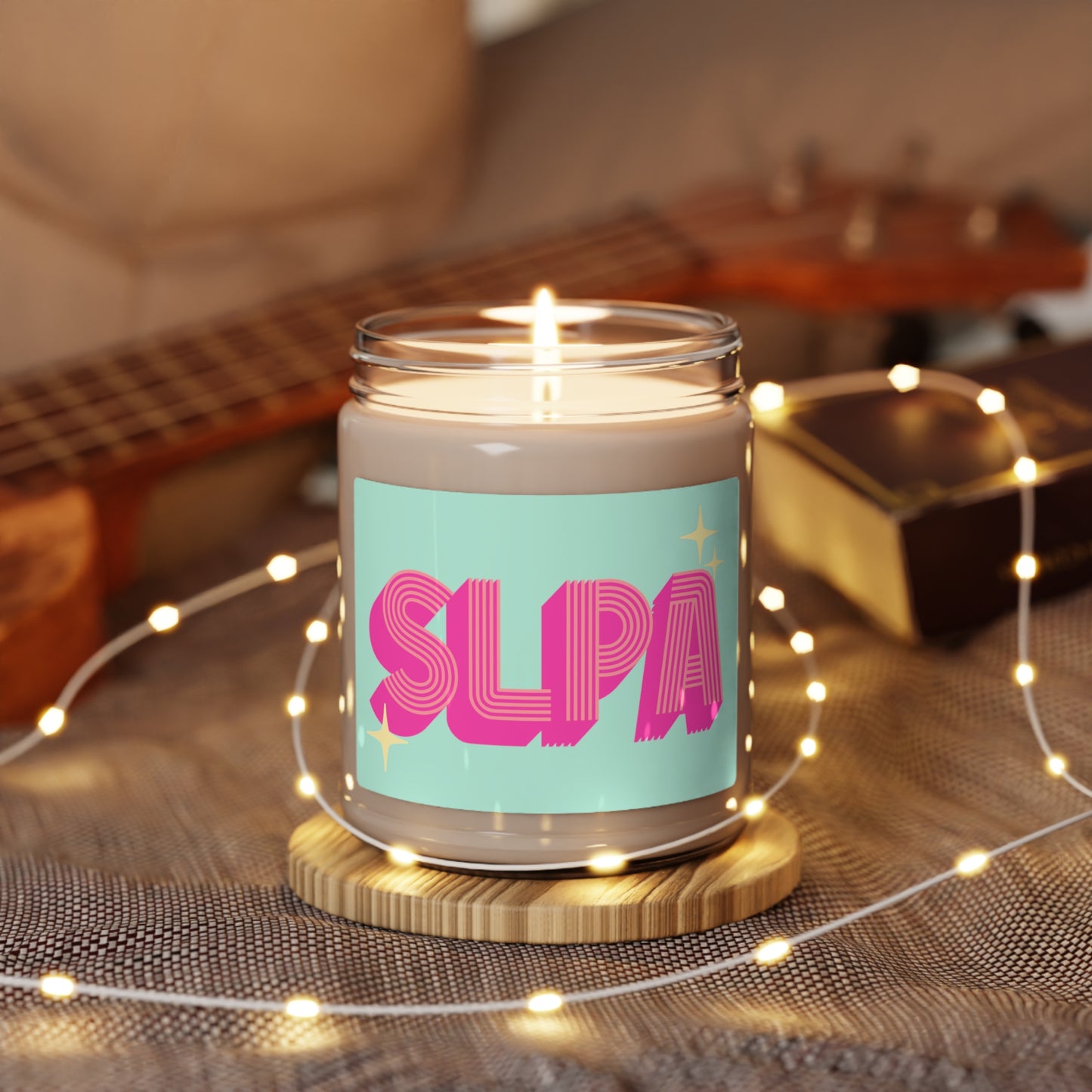 SLPA Retro Scented Soy Candle Gift, 9 oz