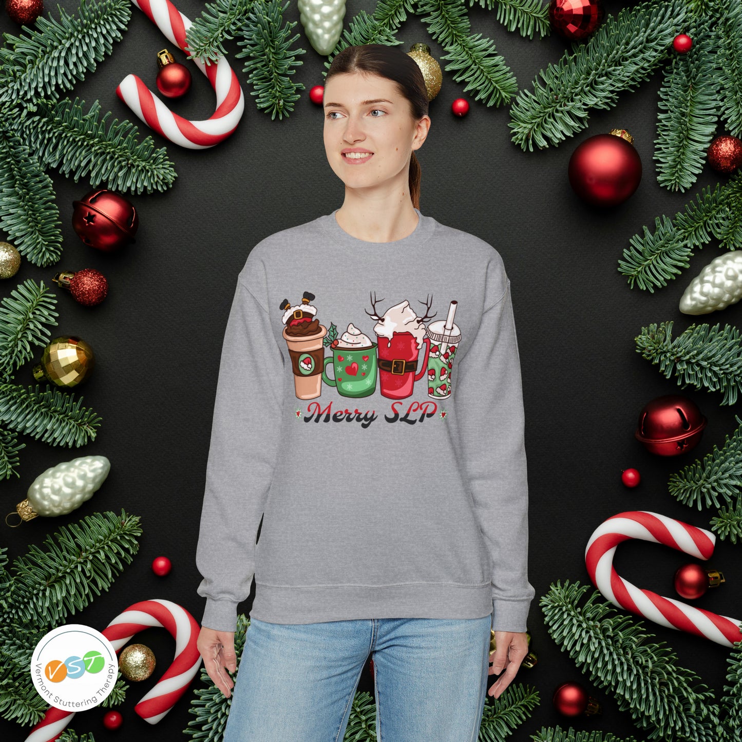 Merry SLP Coffee Christmas Sweatshirt