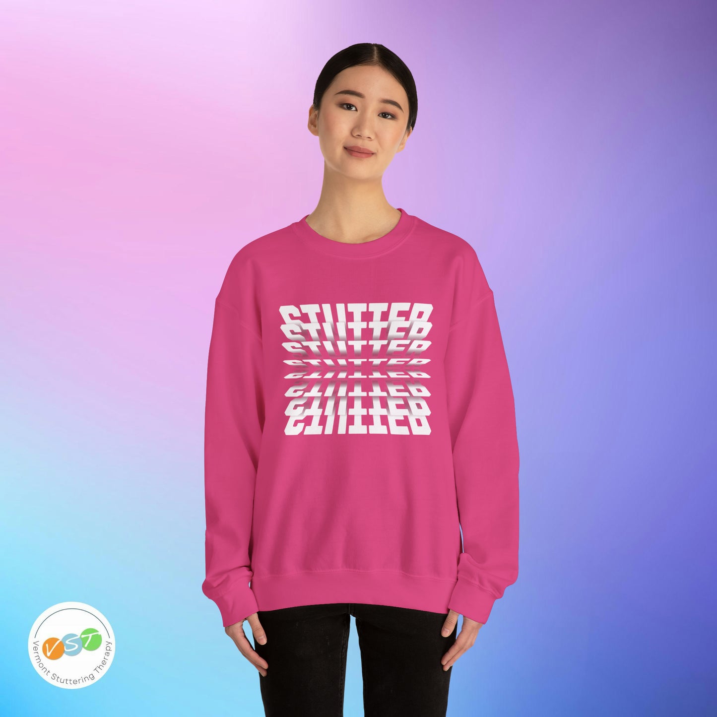 90s Flip Effect Stuttering Sweatshirt