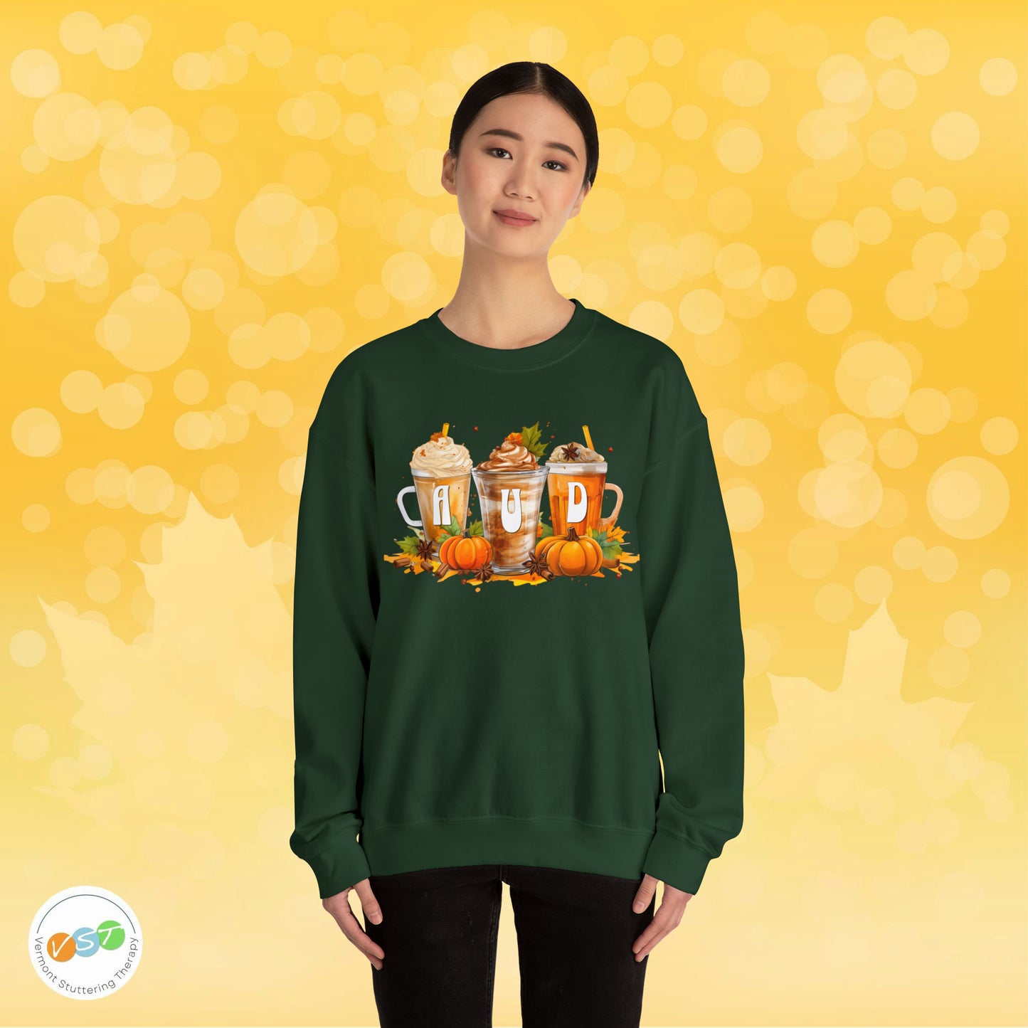 AUD Fall Pumpkin Latte Coffee Sweatshirt Gift