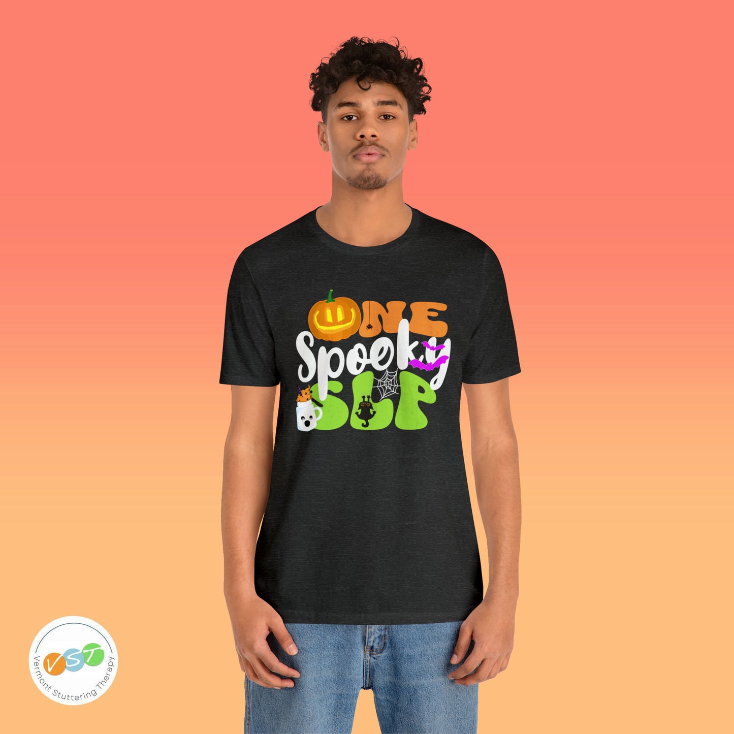 One Spooky SLP Halloween Tshirt for Speech-Language Pathologist