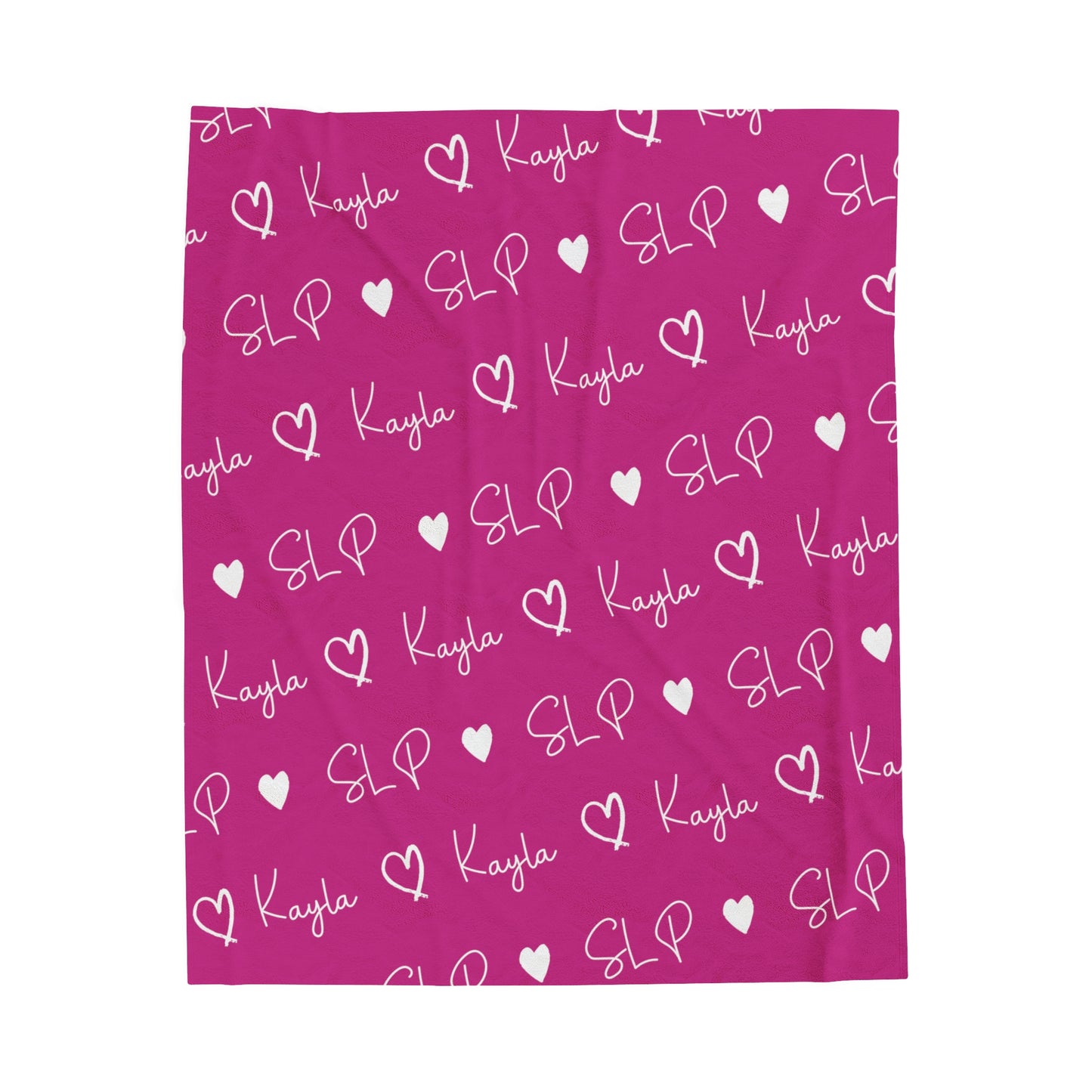 Custom Velveteen Plush Blanket for SLP - Multiple Colors
