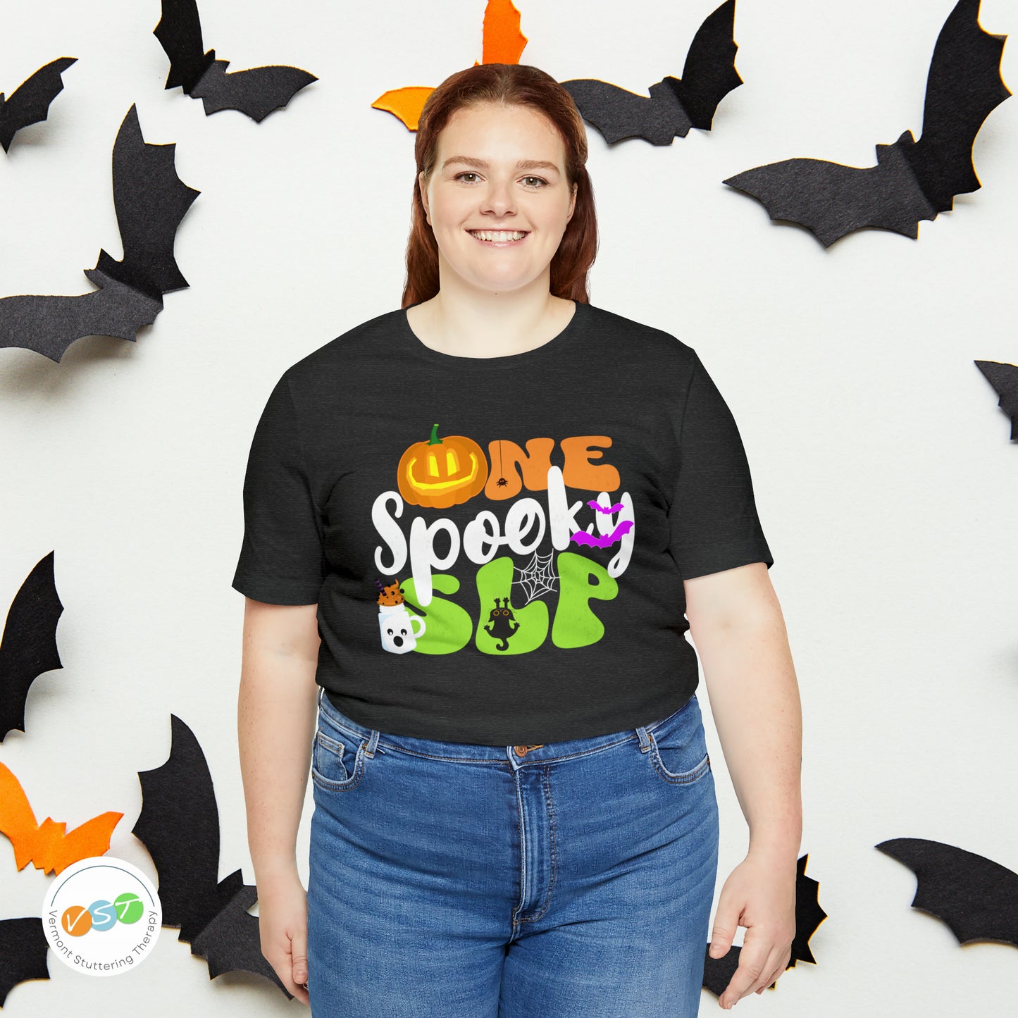 One Spooky SLP Halloween Tshirt for Speech-Language Pathologist