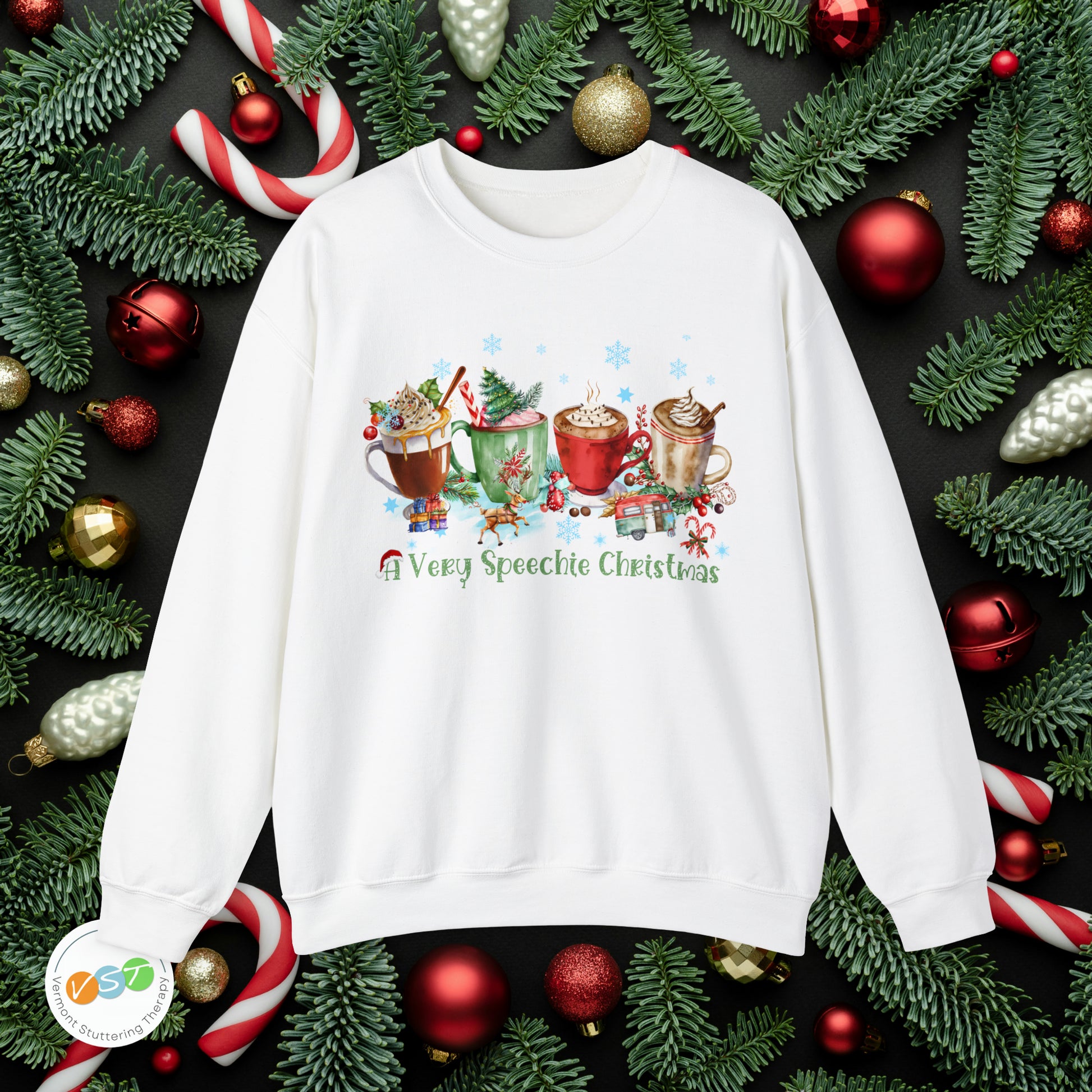 A Very Speechie Christmas Sweatshirt Gift for SLP / SLPA