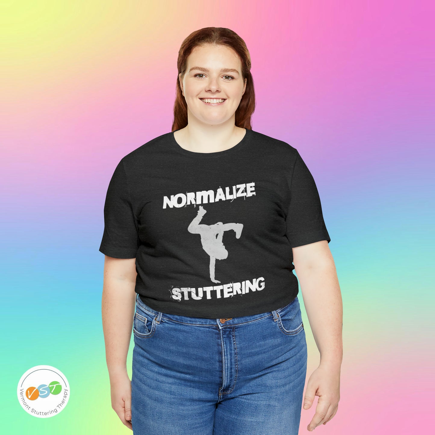 Normalize Stuttering Breakdancer Grunge Tshirt