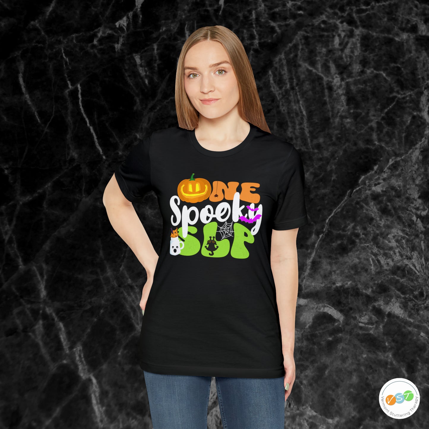 One Spooky SLP Halloween Tshirt for Speech-Language Pathologist