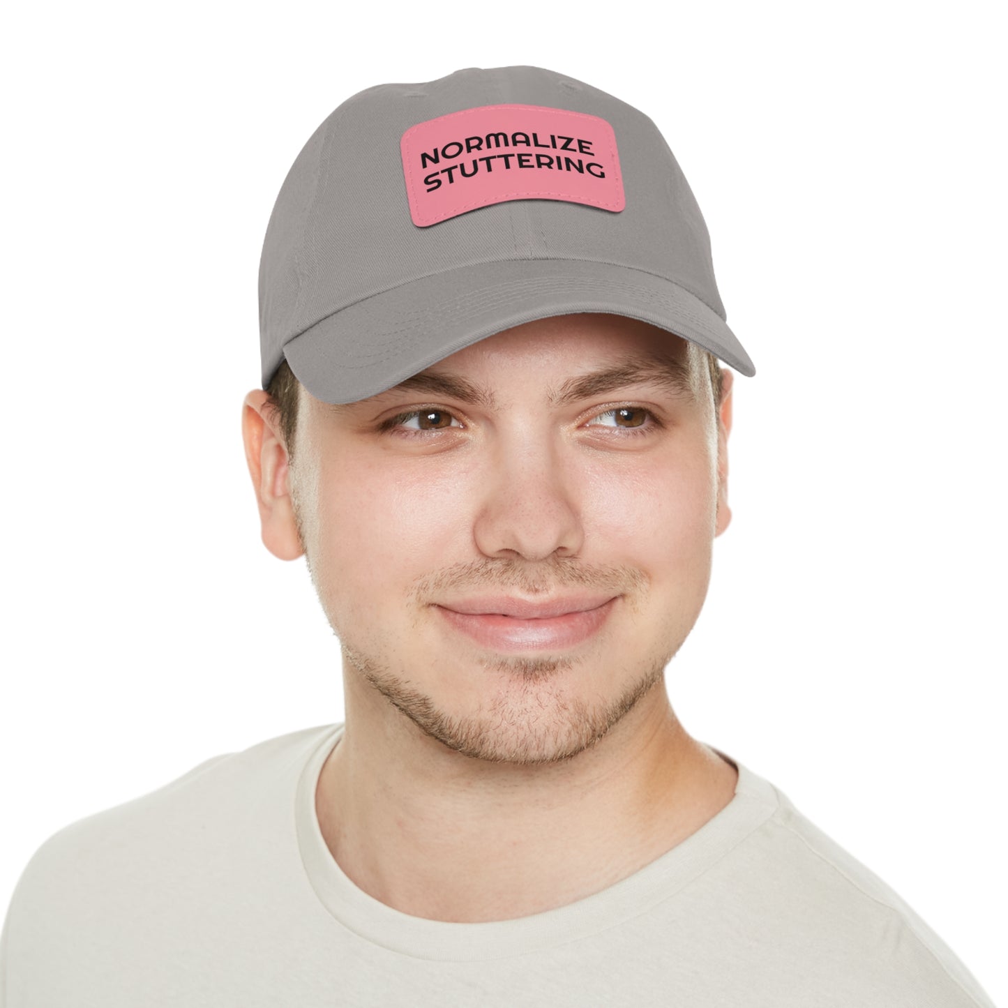 Normalize Stuttering Strapback Hat with Leather Patch