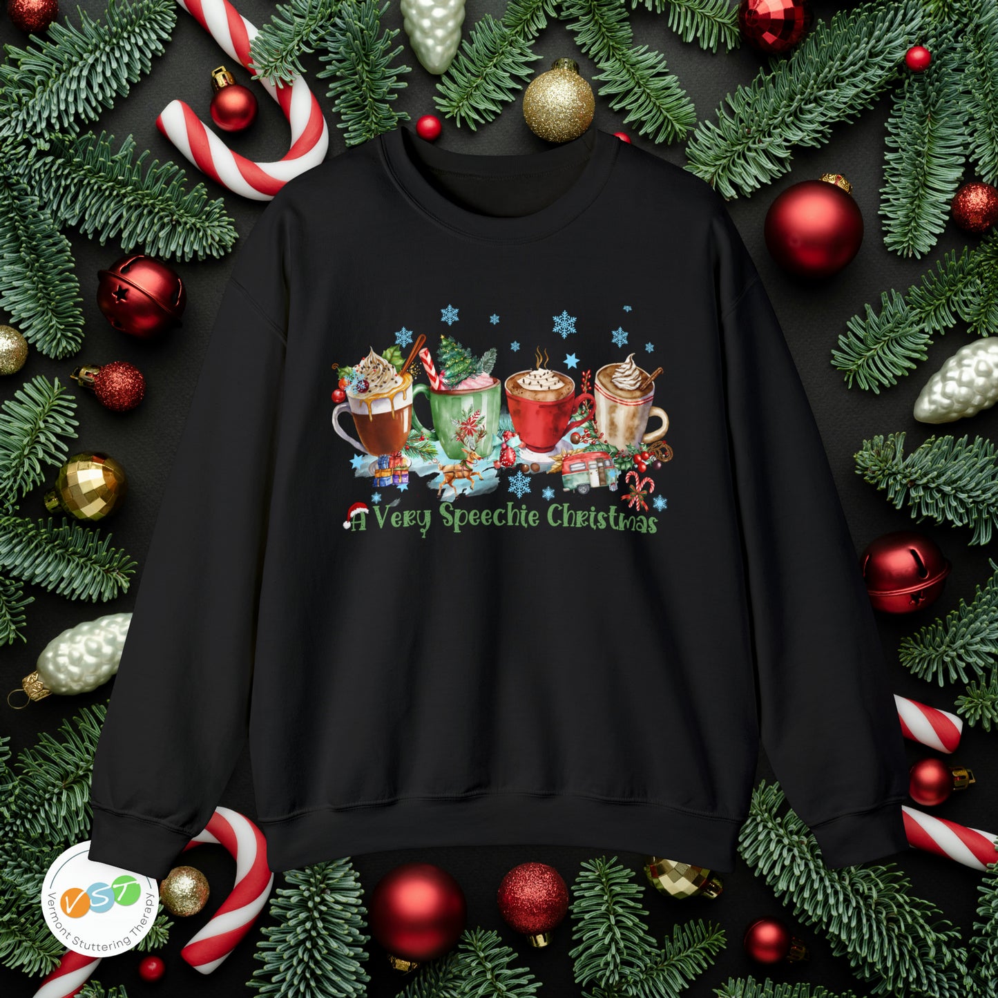 A Very Speechie Christmas Sweatshirt Gift for SLP / SLPA