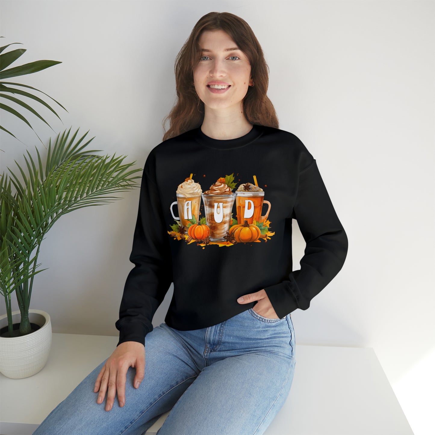 AUD Fall Pumpkin Latte Coffee Sweatshirt Gift