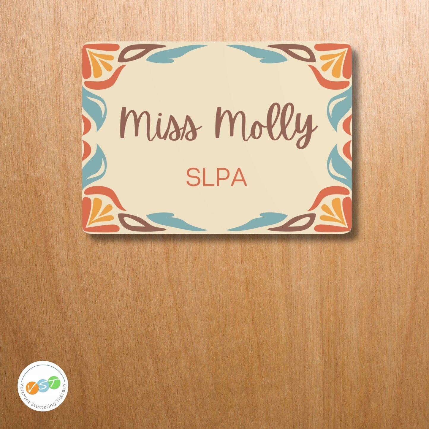 Custom Office Metal Name Plate Gift for Audiologist