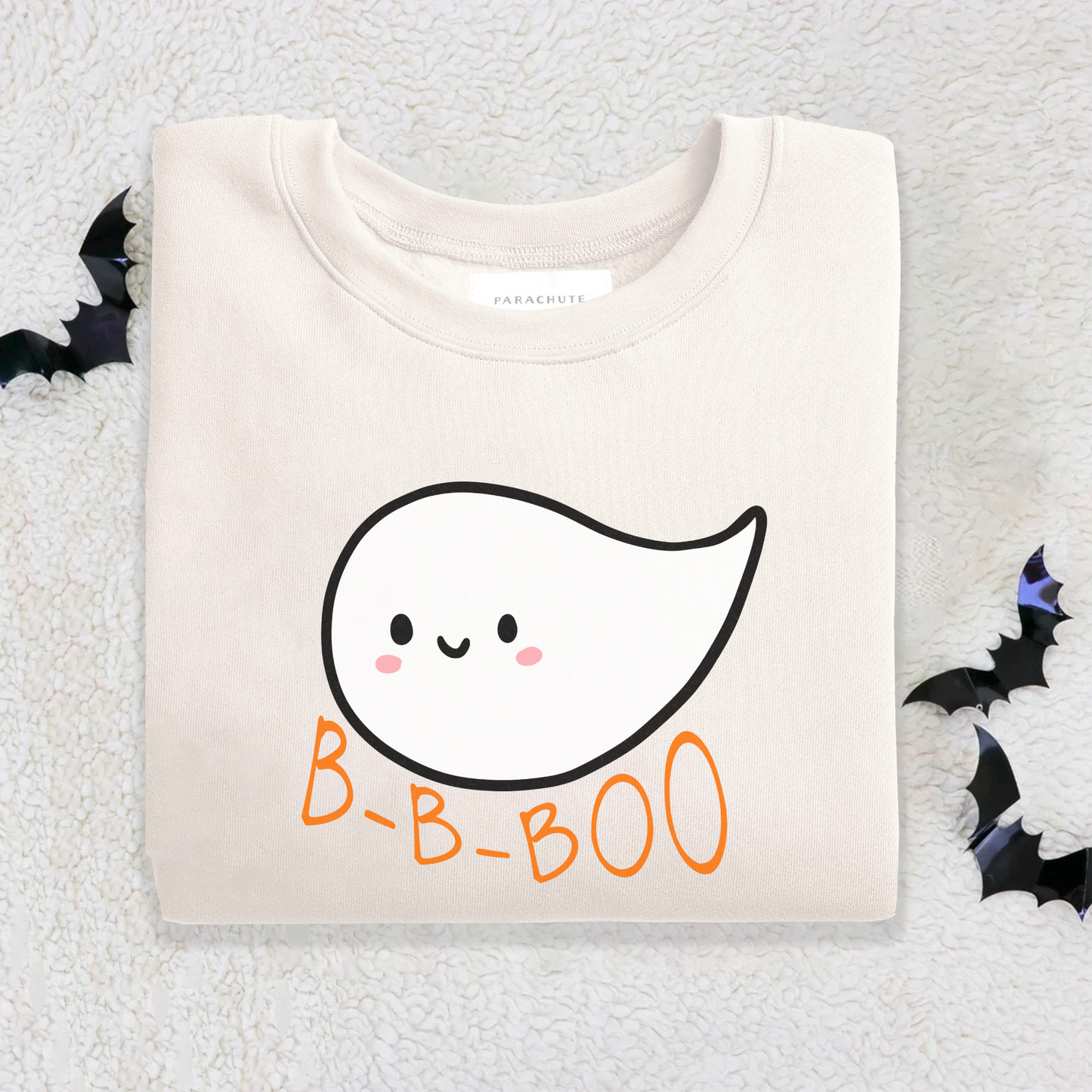 Halloween Stutter Ghost B-B-Boo Youth Sweatshirt