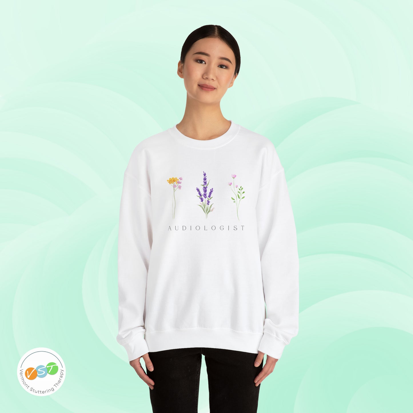 Floral Audiologist Sweatshirt