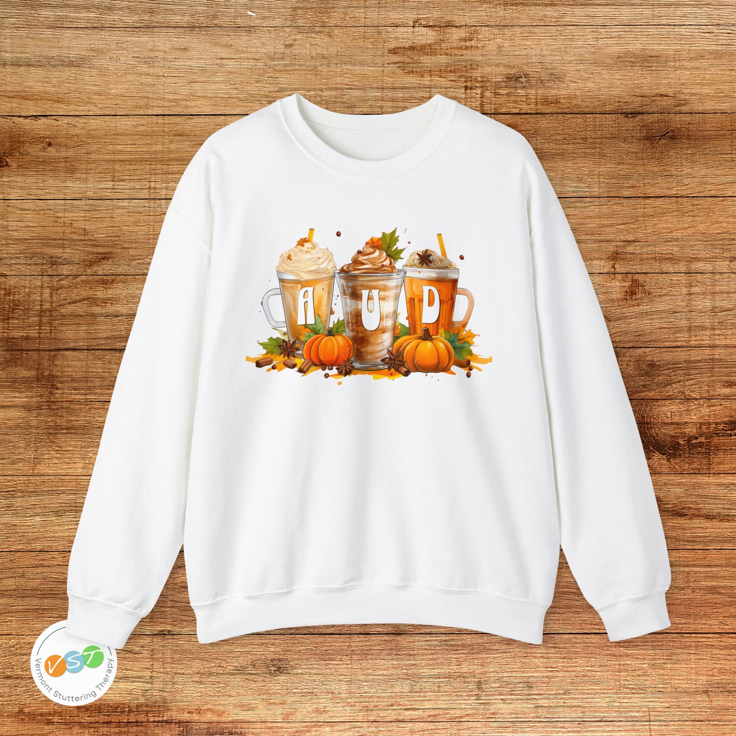 AUD Fall Pumpkin Latte Coffee Sweatshirt Gift