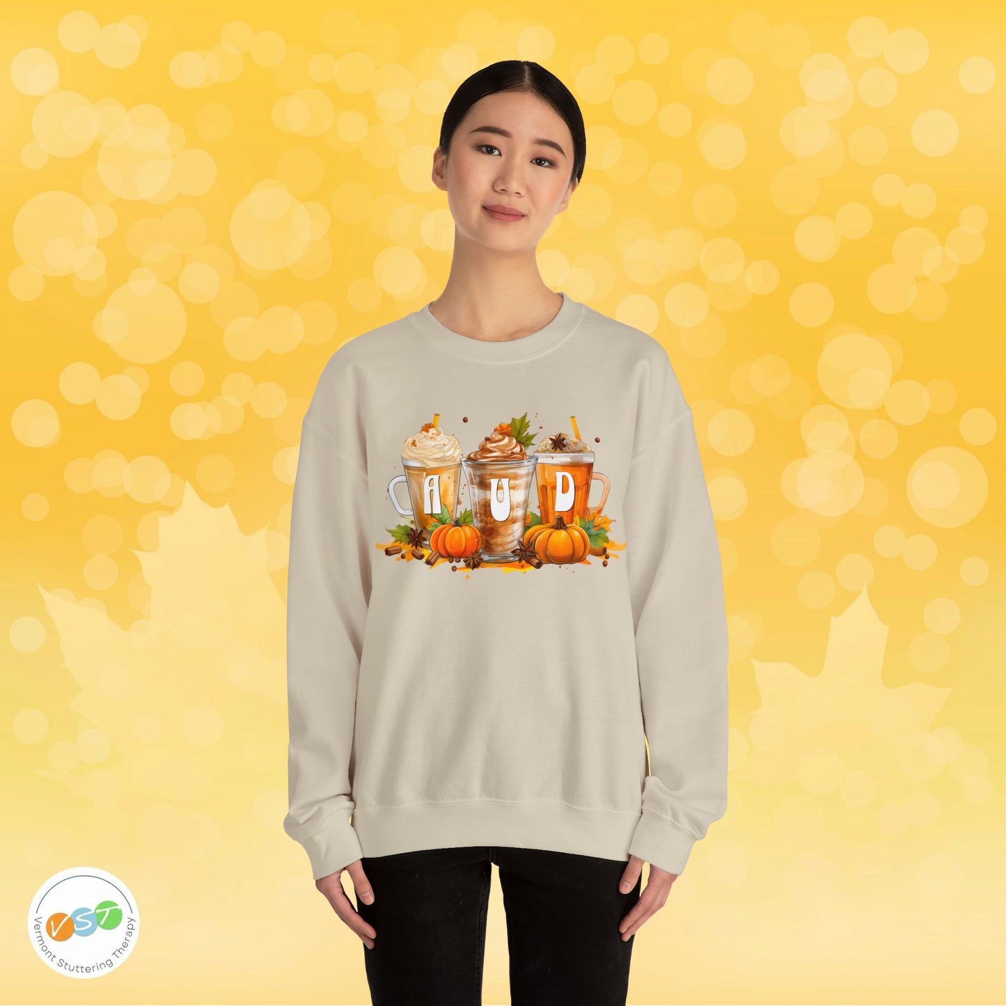 AUD Fall Pumpkin Latte Coffee Sweatshirt Gift