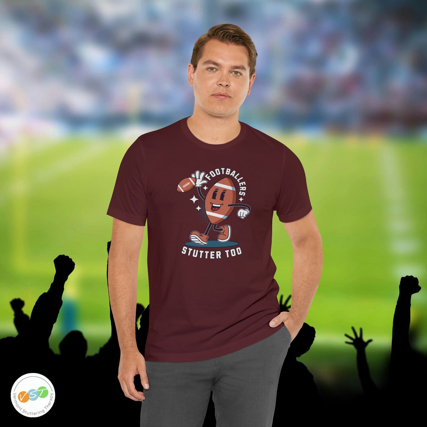 Footballers Stutter Too Retro T-shirt