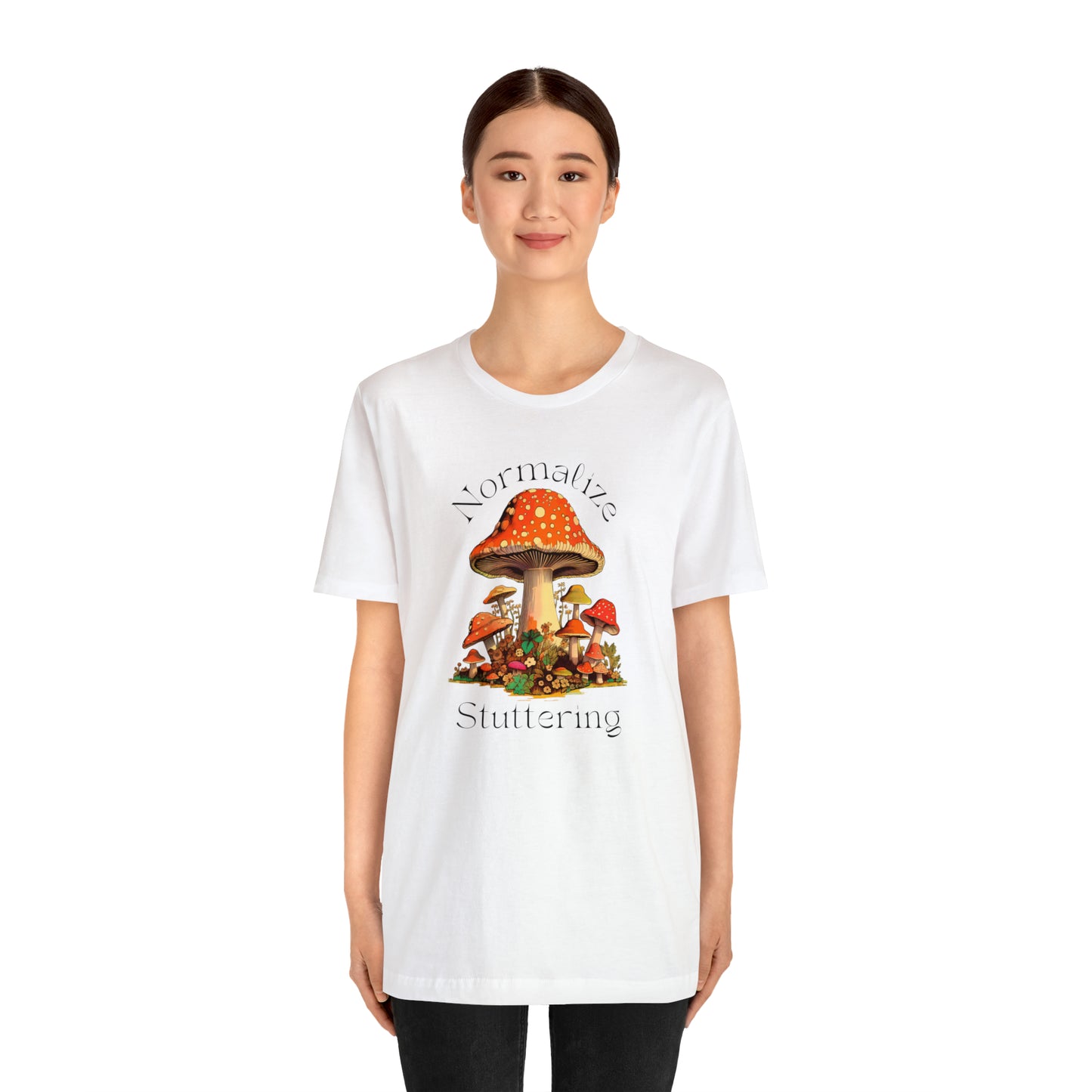 Normalize Stuttering 70s Groovy Mushroom T-shirt