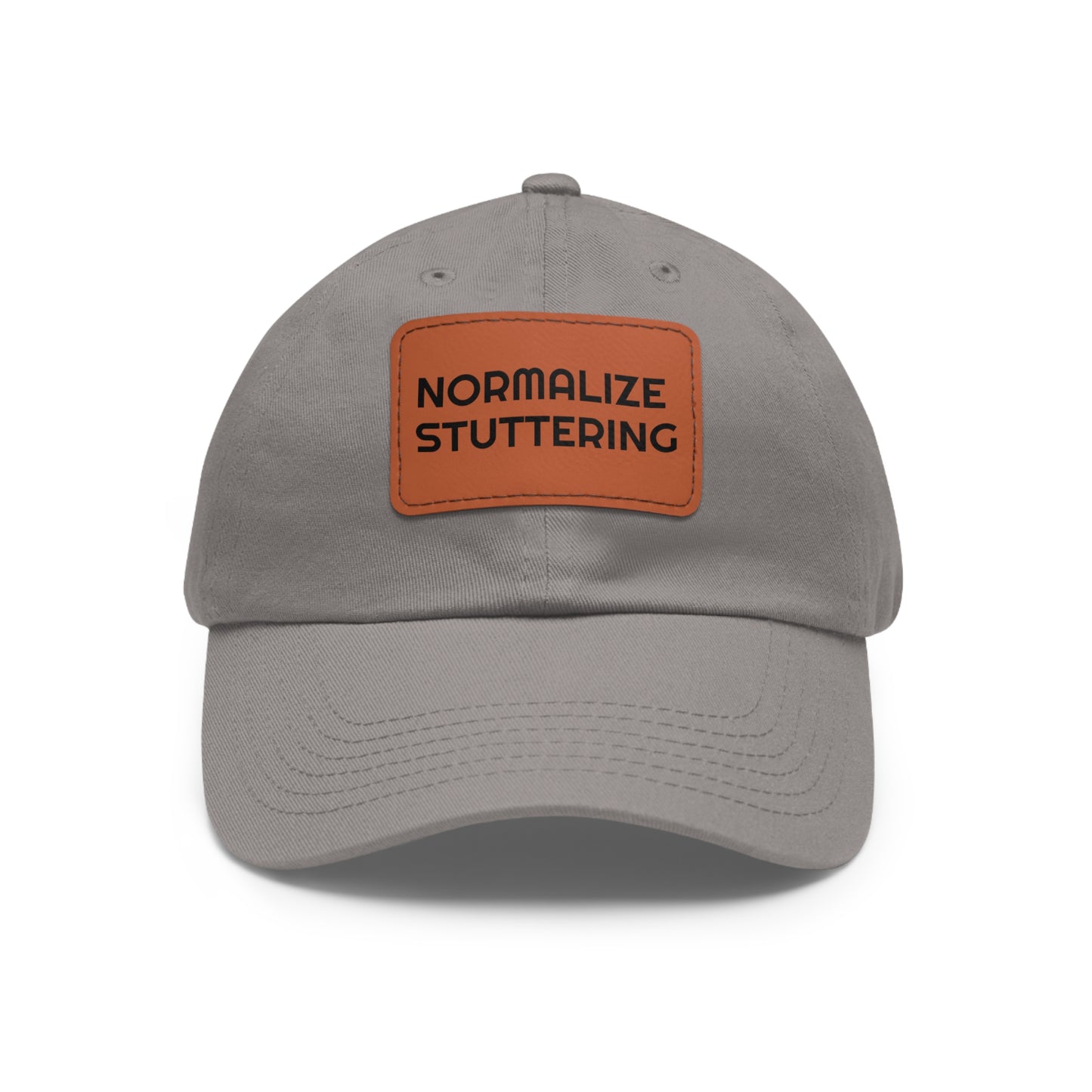 Normalize Stuttering Strapback Hat with Leather Patch