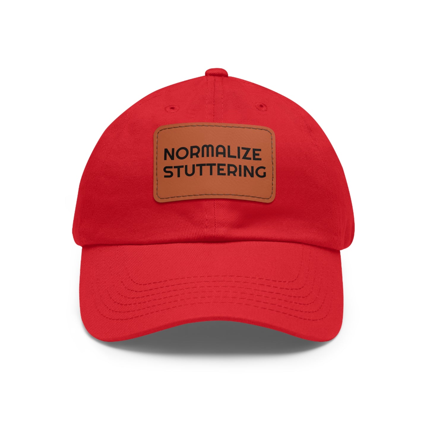 Normalize Stuttering Strapback Hat with Leather Patch