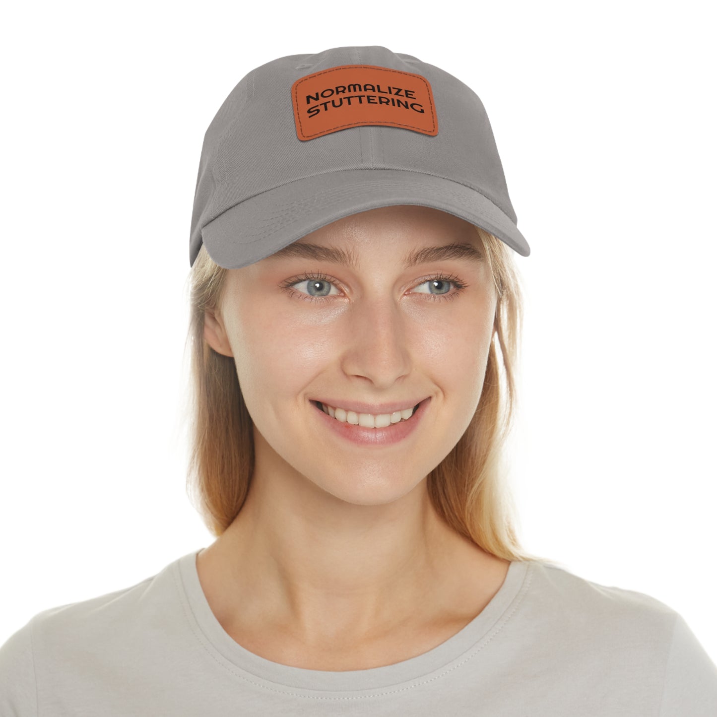 Normalize Stuttering Strapback Hat with Leather Patch