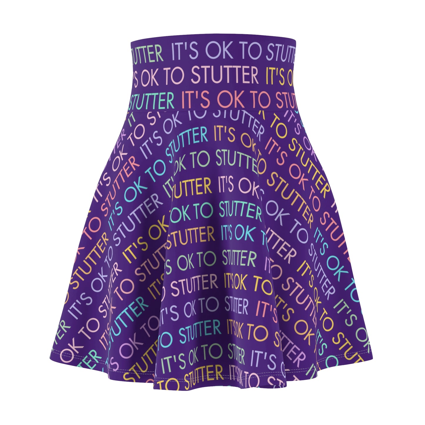 It's OK to Stutter Women's Skater Skirt