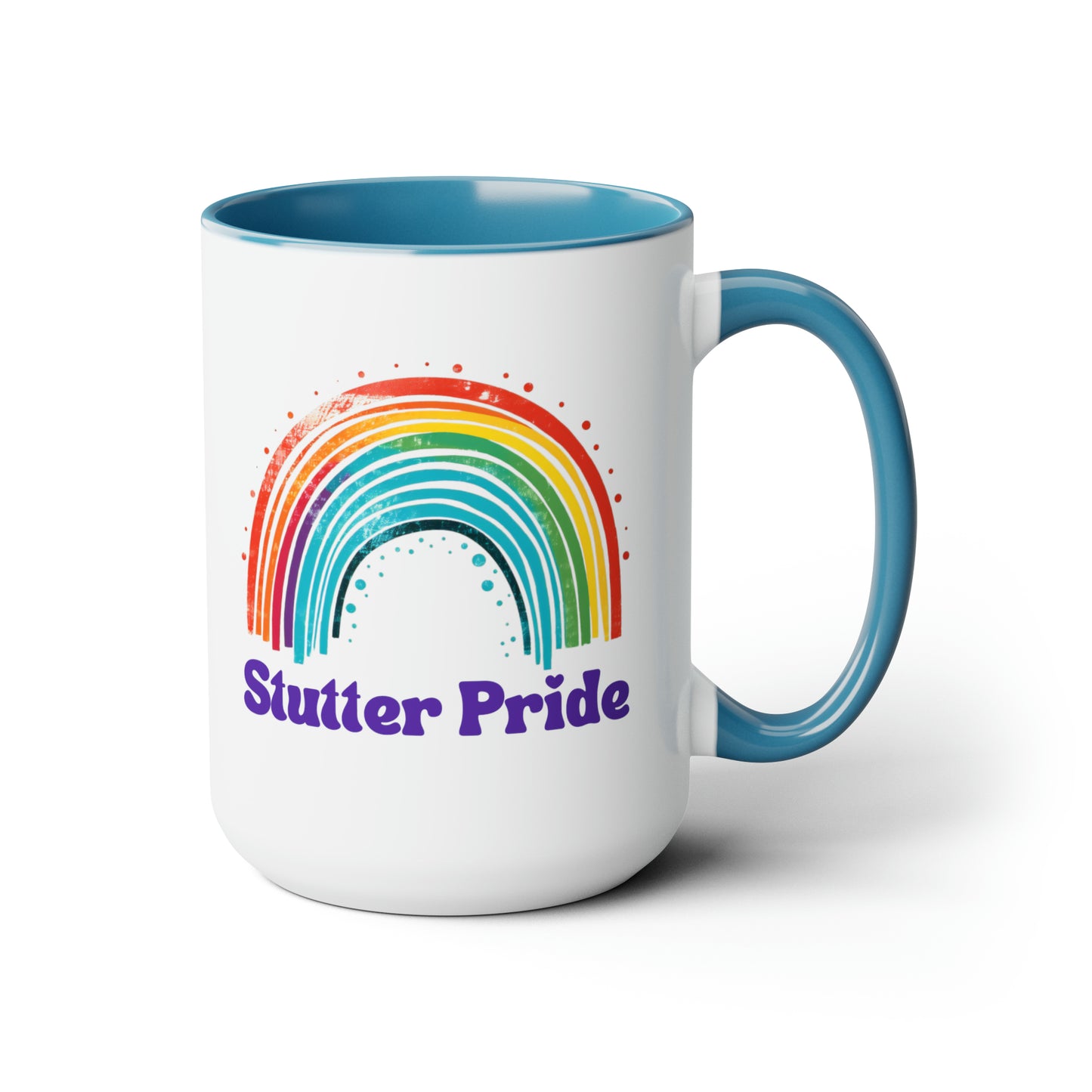 Stutter Pride Rainbow 15oz Mug