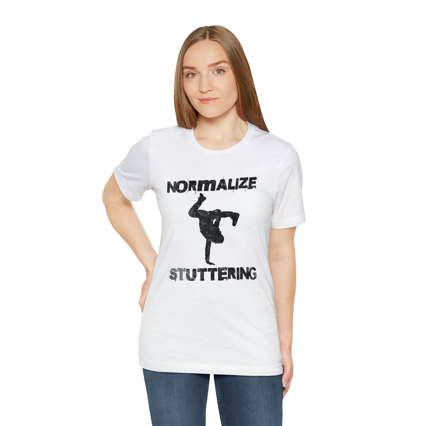 Normalize Stuttering Breakdancer Grunge Tshirt