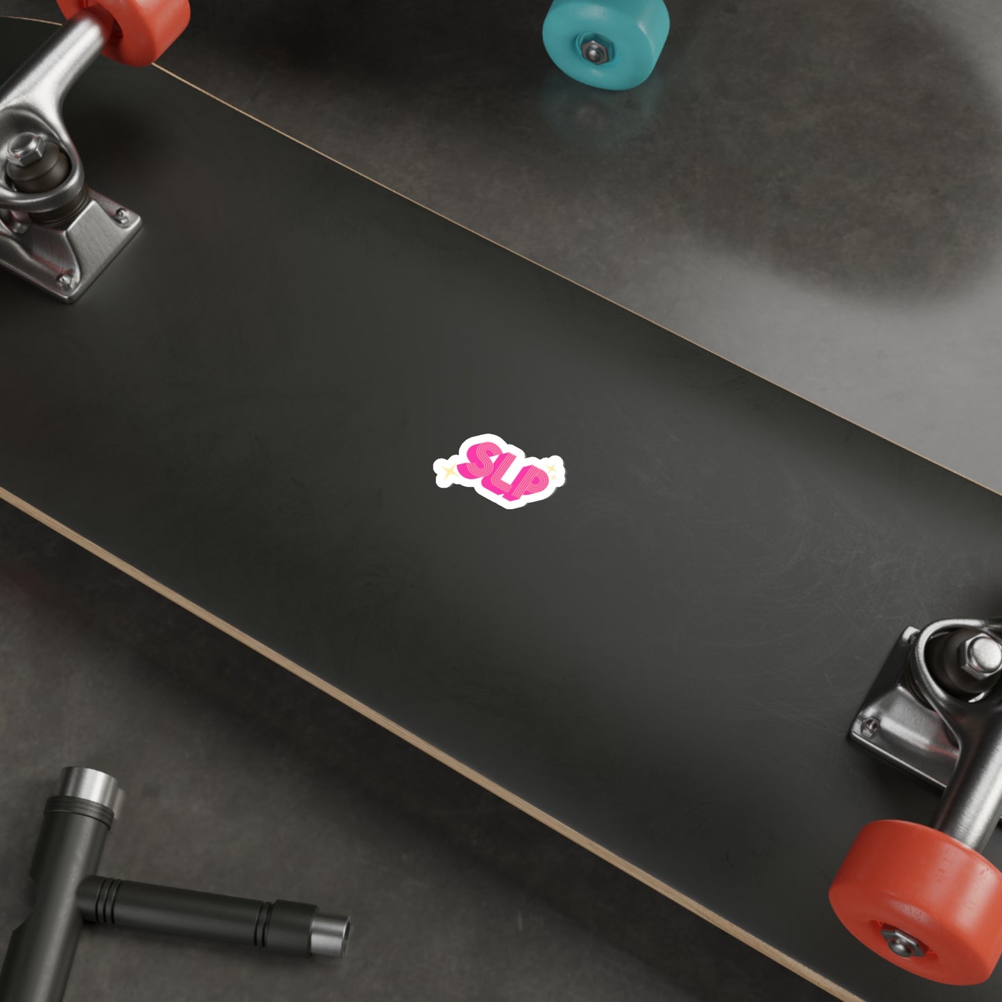 Retro Pink SLP Die-Cut Vinyl Matte Sticker, 2", 3", 4", or 5"