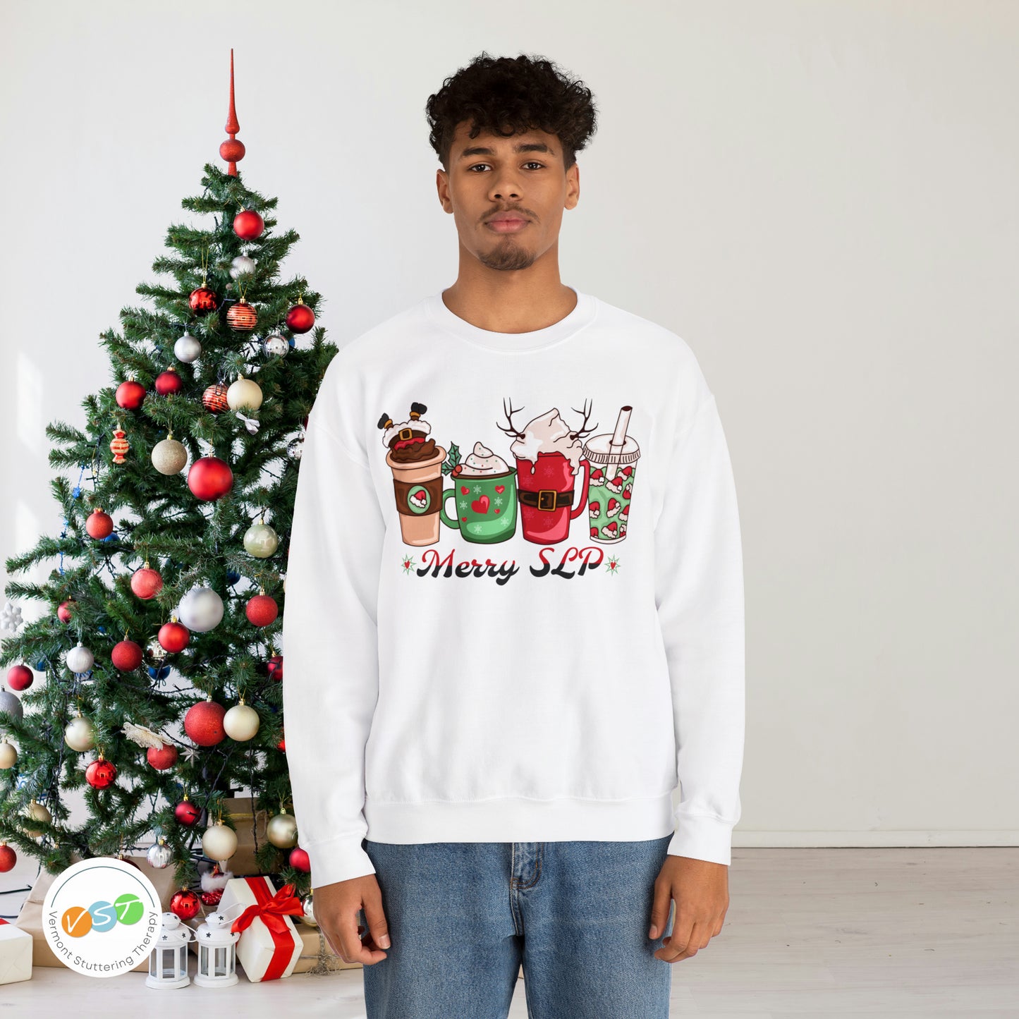 Merry SLP Coffee Christmas Sweatshirt