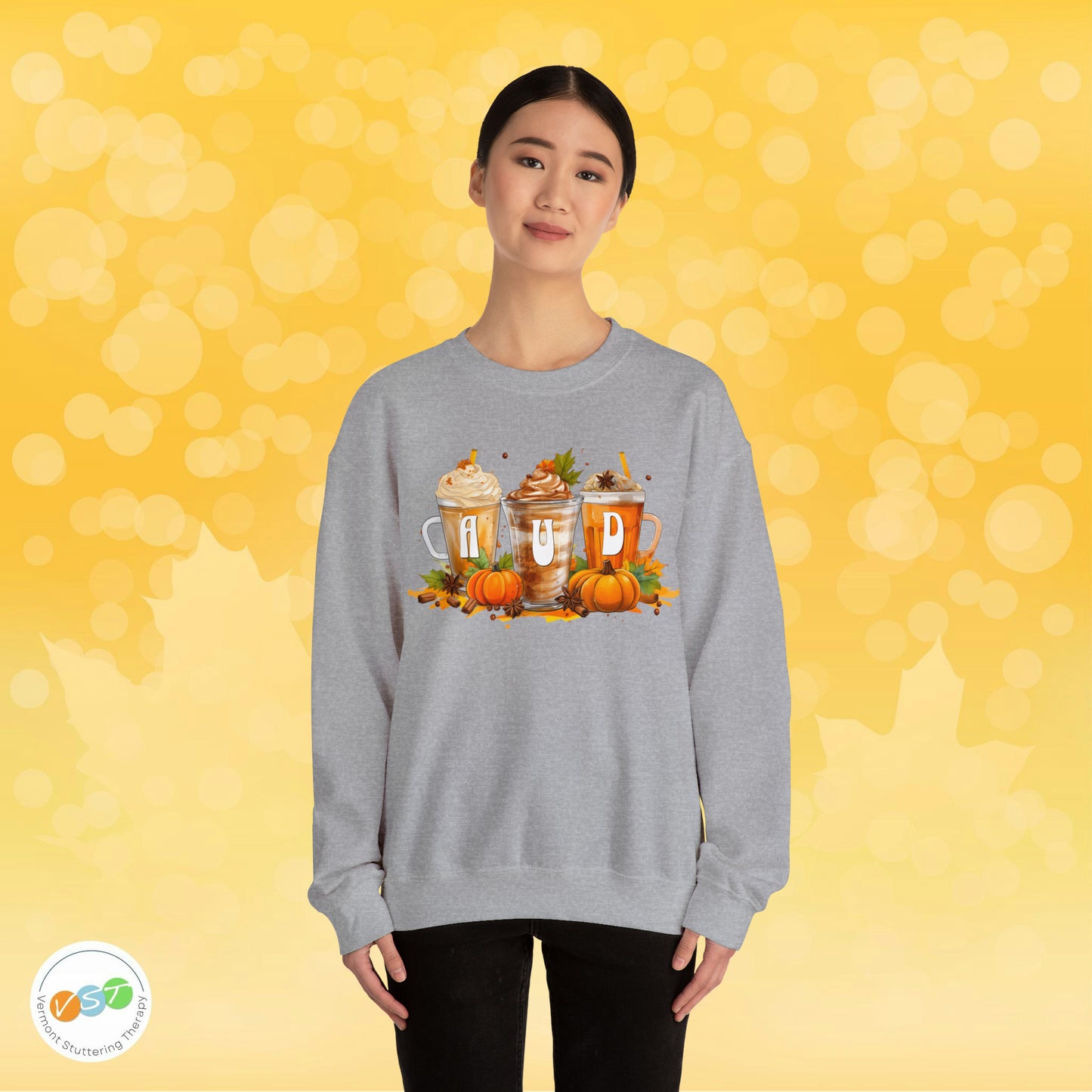 AUD Fall Pumpkin Latte Coffee Sweatshirt Gift