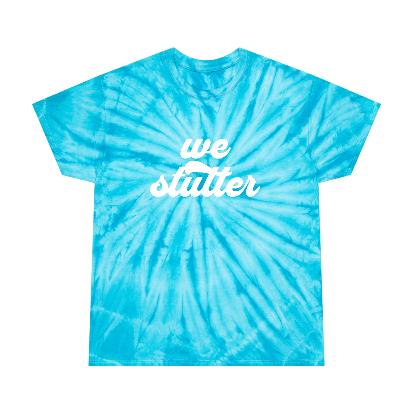 Stuttering Groovy We Stutter Tie-Dye Tshirt, Fun Stuttering Awareness Shirt, National Stuttering Awareness Conference 2024 St. Louis Shirt