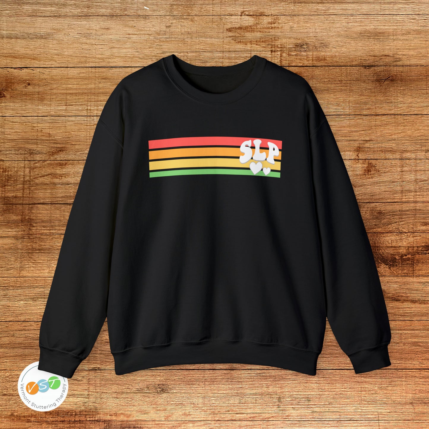 Retro Stripe SLP Hearts Sweatshirt