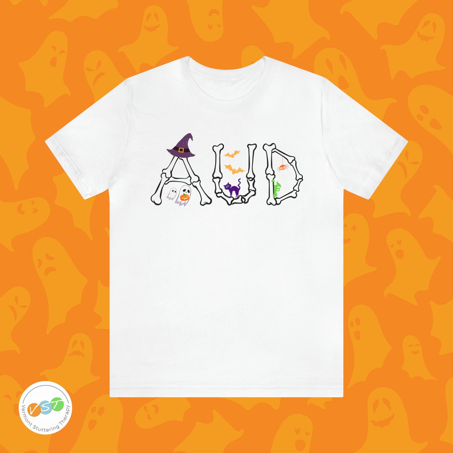 AUD Halloween Spooky Cute T-shirt for Audiologist