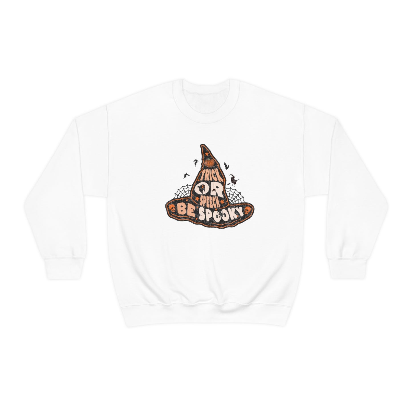 Trick or Speech Witch Hat SLP Halloween Sweatshirt for SLP / SLPA