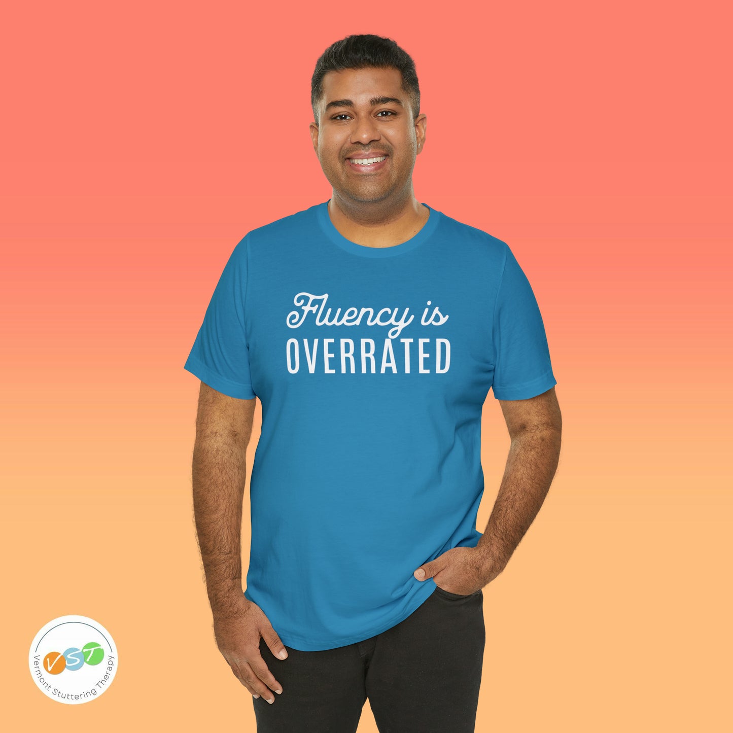 Fluency is Overrated Stuttering Tshirt