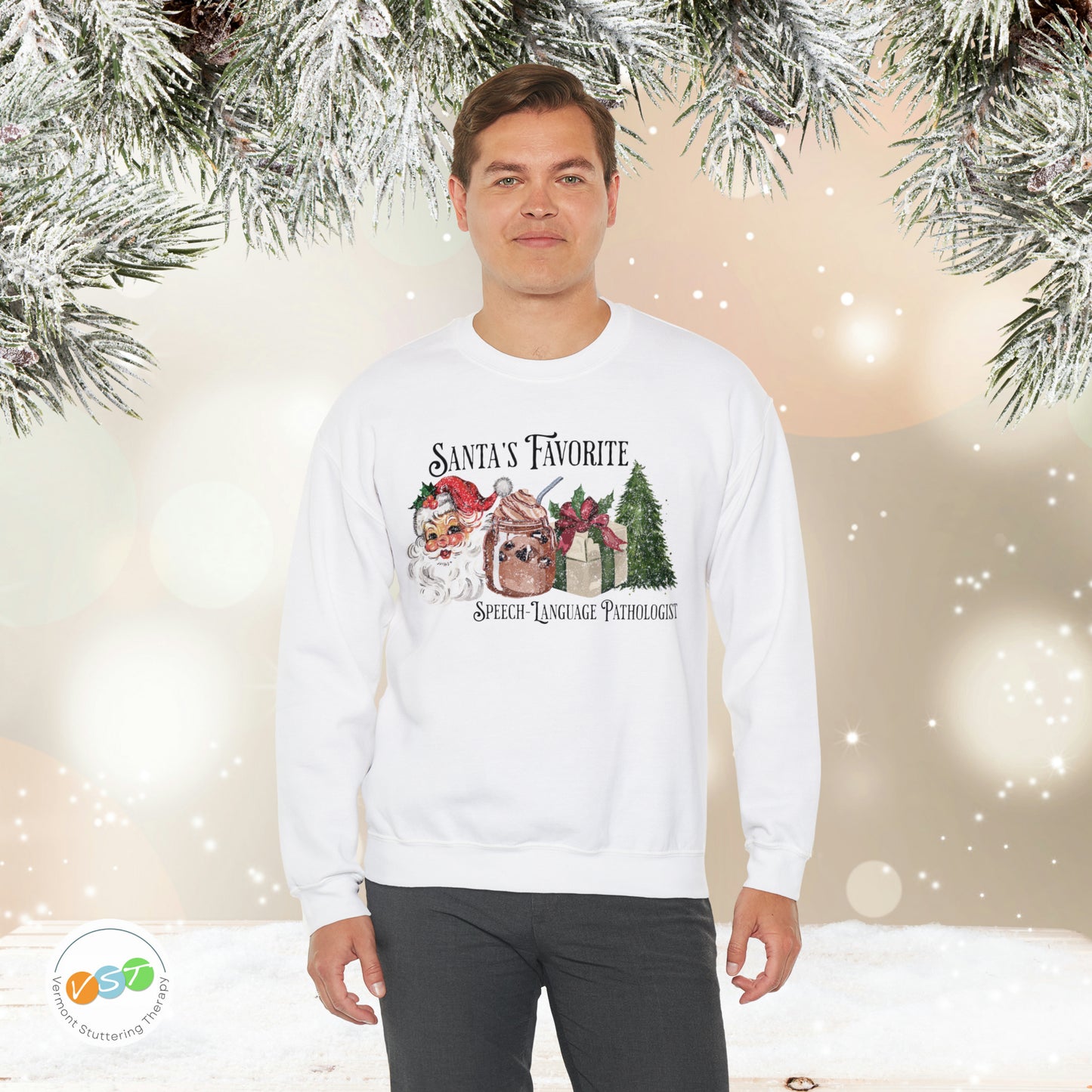 Santa's Favorite SLP Vintage Christmas Sweatshirt