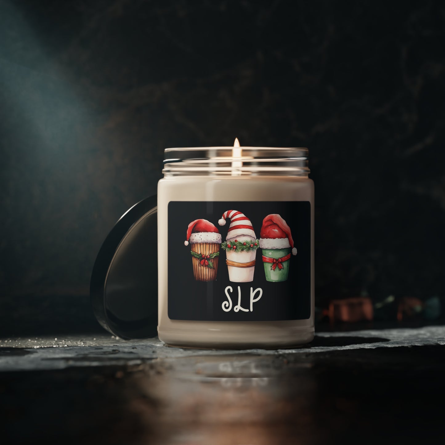 SLP Coffee Santa Hats Christmas Scented Candle