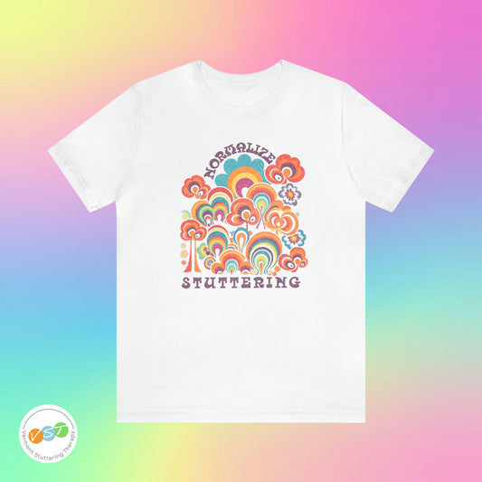 Normalize Stuttering 70s Groovy T-shirt