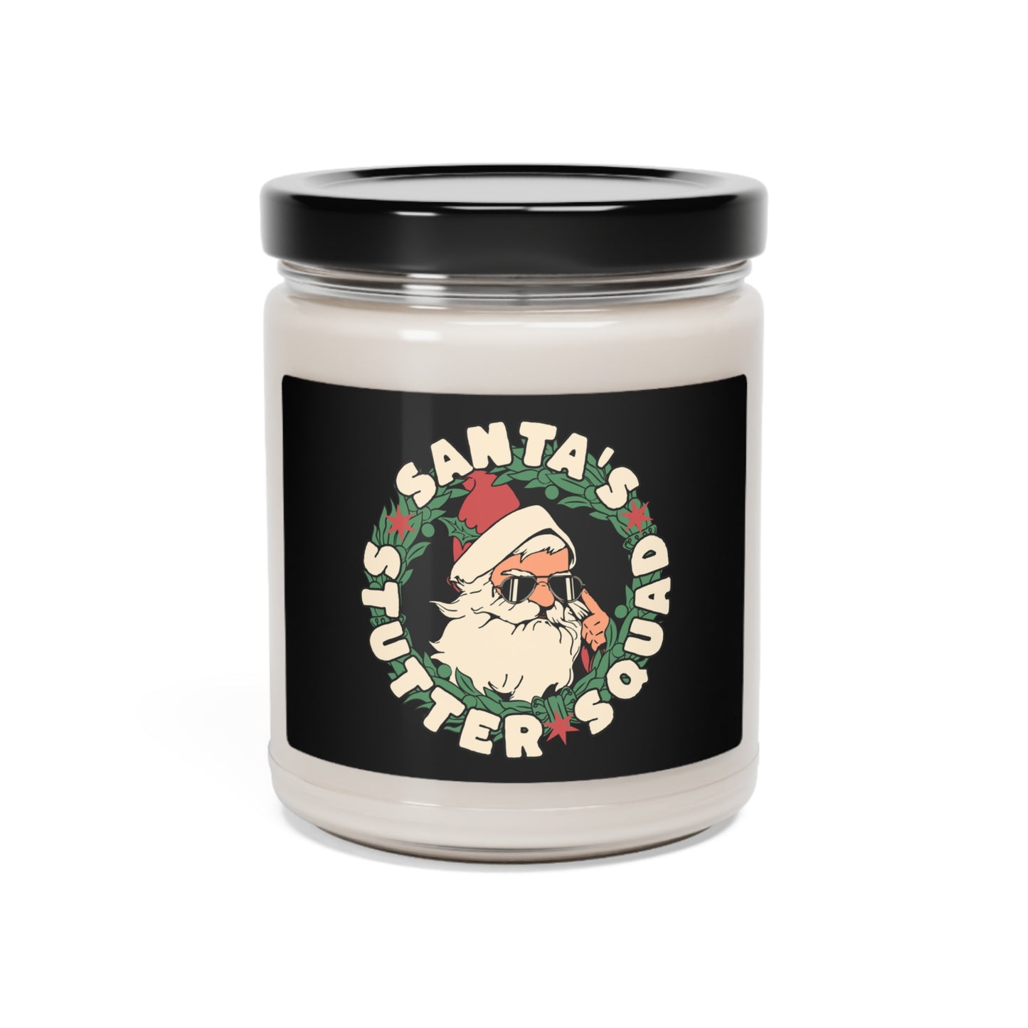 Santa's Stutter Squad Christmas Candle