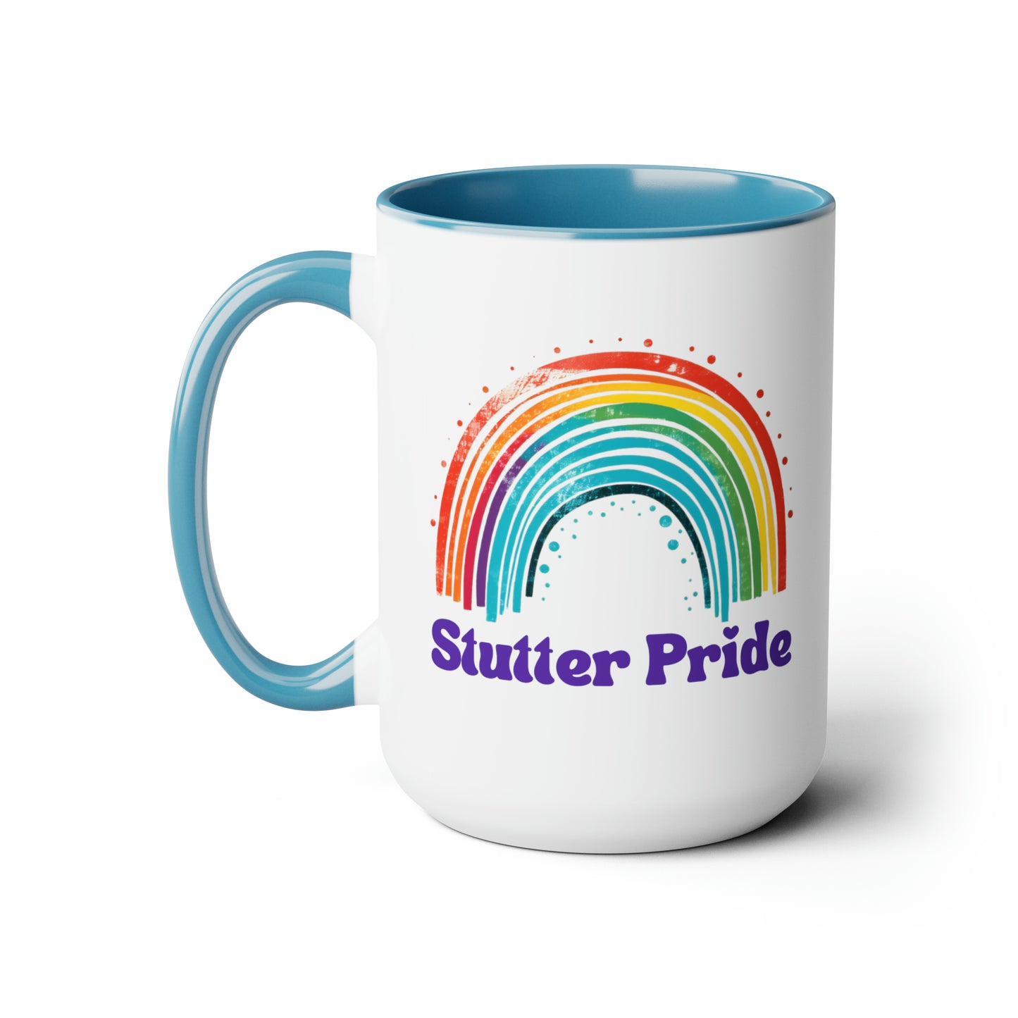 Stutter Pride Rainbow 15oz Mug