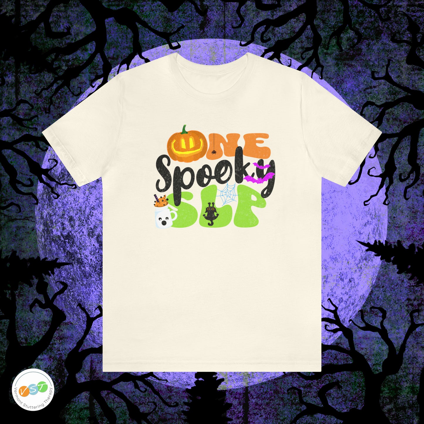 One Spooky SLP Halloween Tshirt for Speech-Language Pathologist