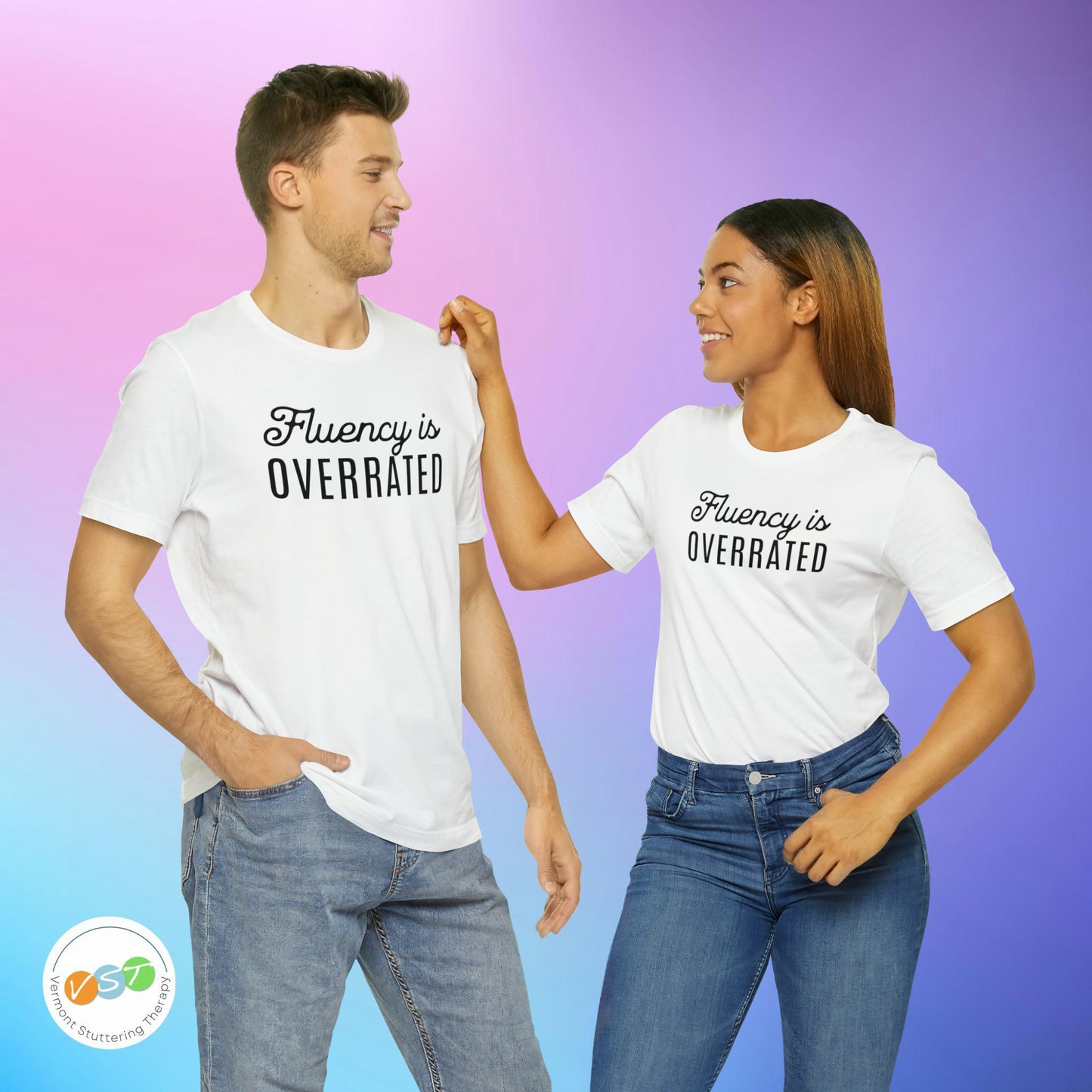 Fluency is Overrated Stuttering Tshirt