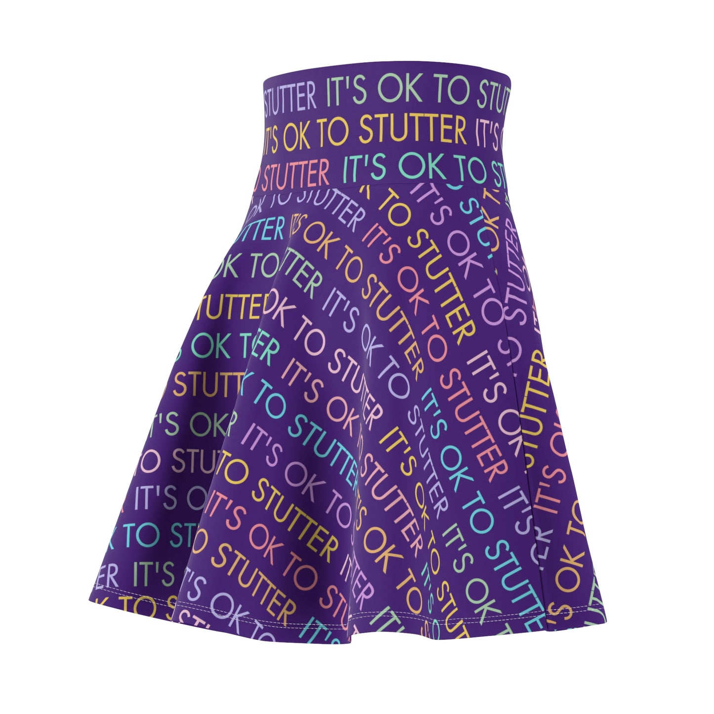 It's OK to Stutter Women's Skater Skirt