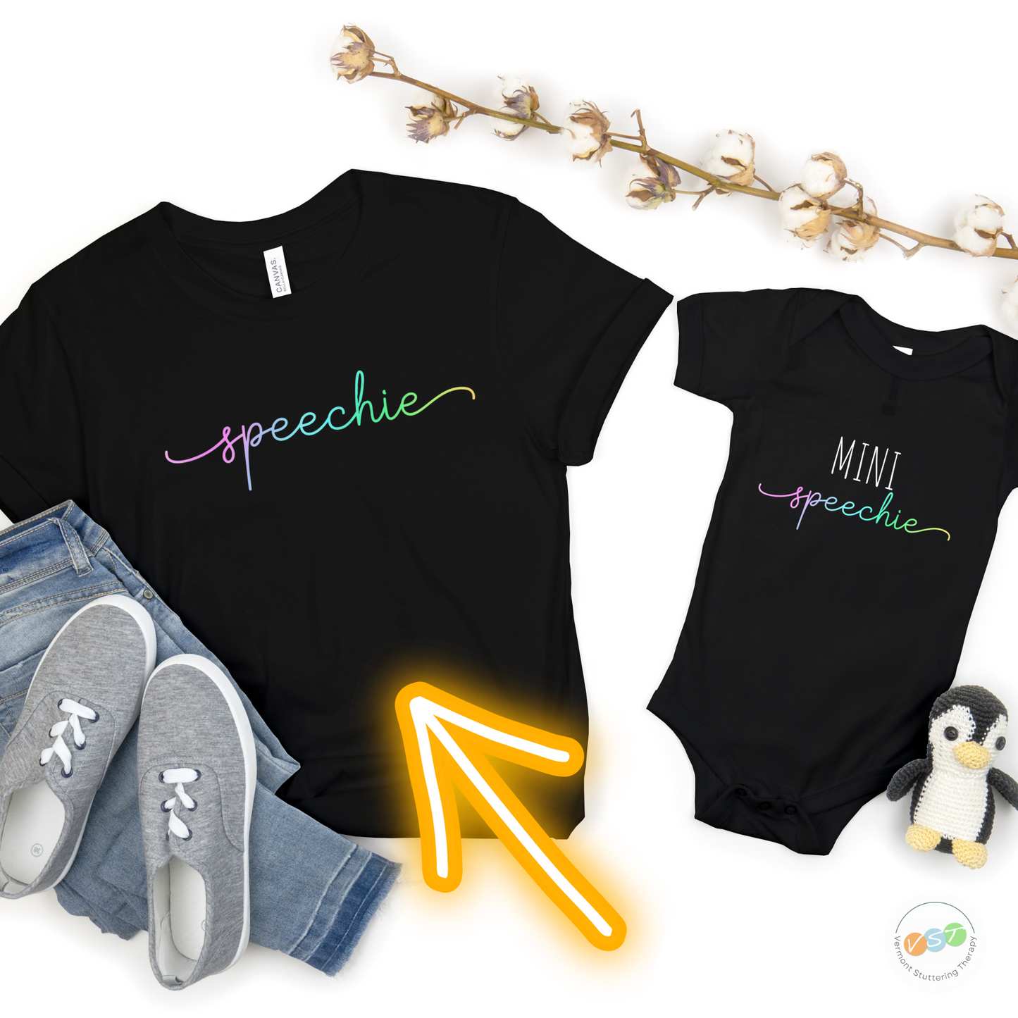 Mommy "Speechie" T-shirt (see link to order matching infant bodysuit separately)