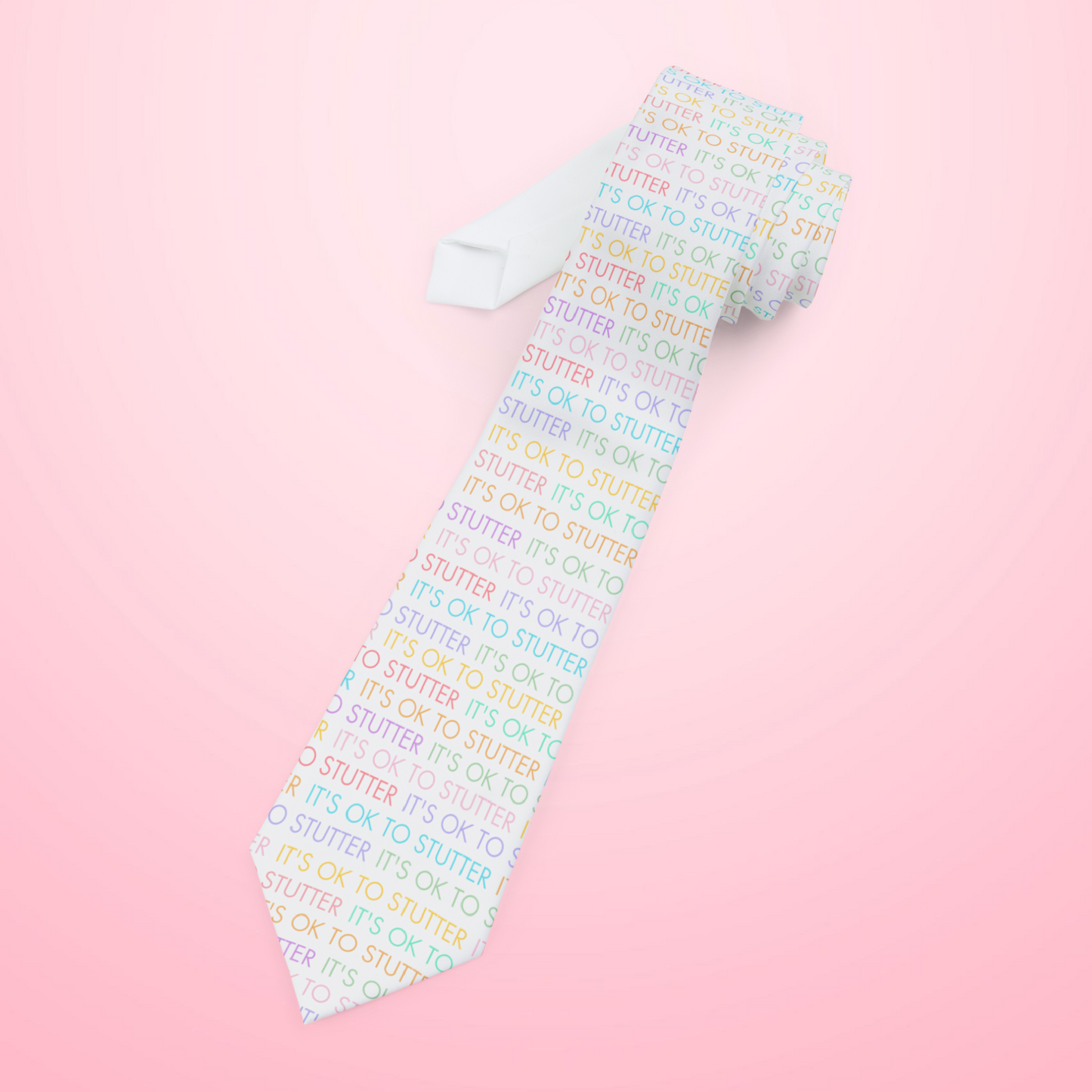 It's OK to Stutter Men's Necktie