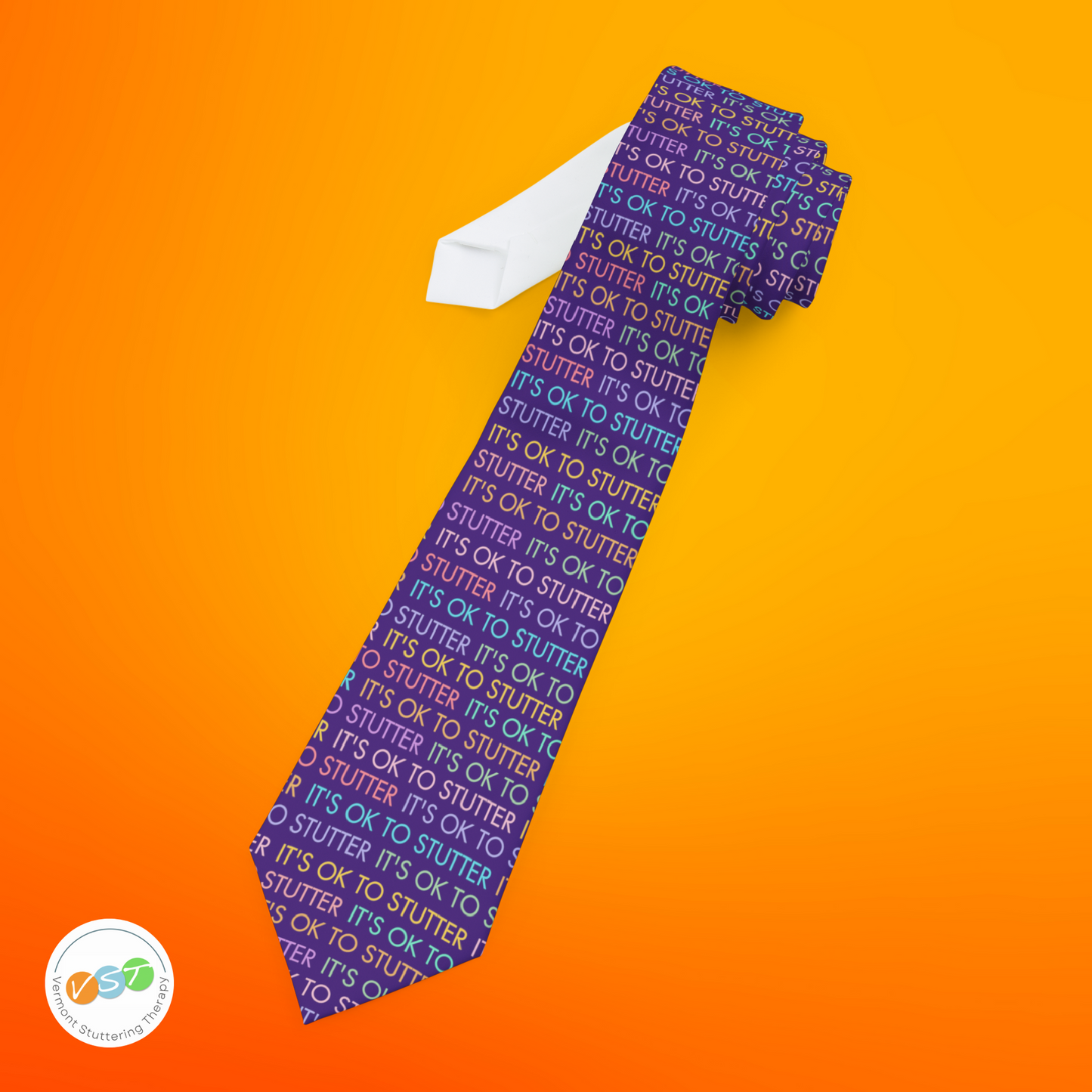 It's OK to Stutter Men's Necktie