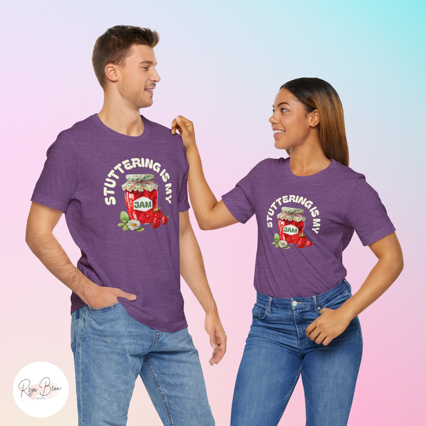 Stuttering is My Jam Shirt for Person Who Stutters, Cute Strawberry Stuttering Awareness Jam Shirt for PWS