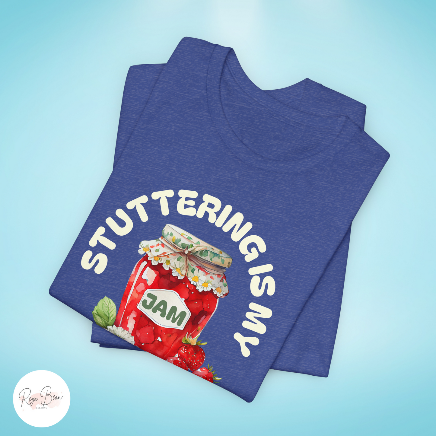 Stuttering is My Jam Shirt for Person Who Stutters, Cute Strawberry Stuttering Awareness Jam Shirt for PWS