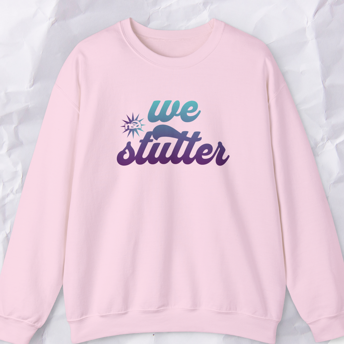 National Stuttering Association We Stutter Sweatshirt, Stuttering Support NSA Conference Retro Unisex Crewneck Sweatshirt, Gift for PWS